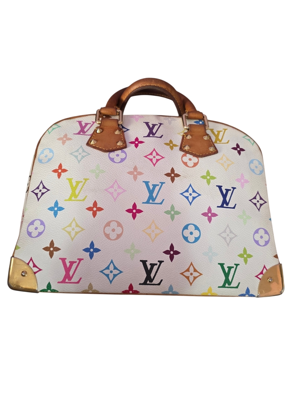 Louis Vuitton Multicolor Trouville White Monogram Bag | Authentic | Vintage - Picture 3 of 14